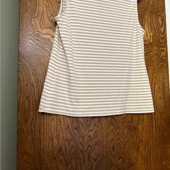 Lane Bryant Collared Striped Ribbed Tank - Picture 12 of 12